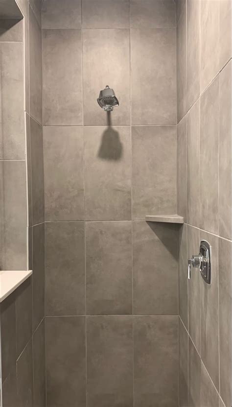 12x24 straight lay tile shower|12x24 tile vertical or horizontal